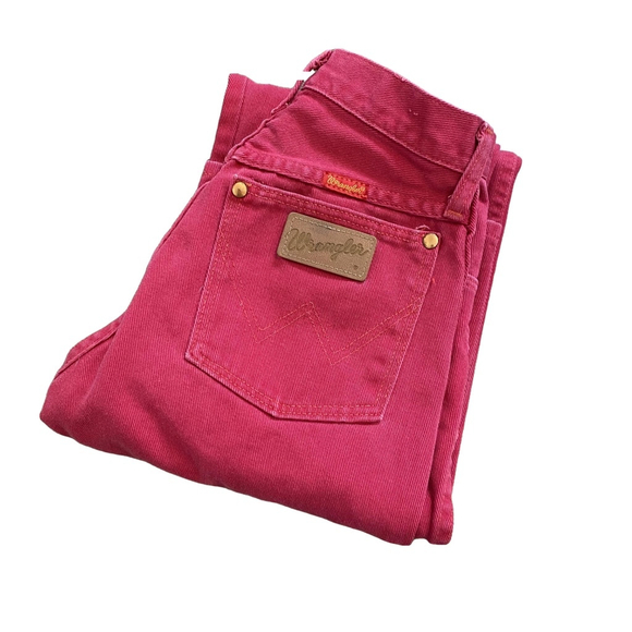Wrangler Denim - Vintage Wrangler Jeans Pink Women 3x36 14MWZMR Cowboy Cut Western Barbie USA